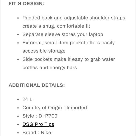 Nike Brasilia 9.5 Training Backpack School Medium DH7709-058 NWT - Picture 7 of 8